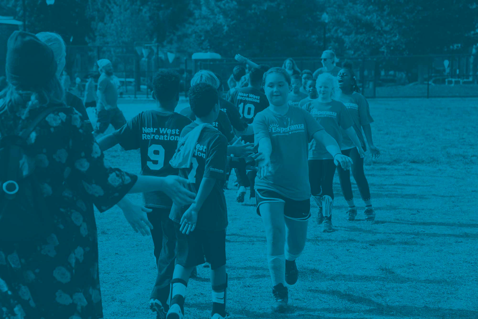 <span style="font-family:montserrat; font-size:40%; letter-spacing:2px;">TEAM UP WITH</span><br>Near West <br>Recreation